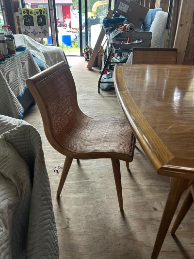 Jack Van der Molen Set 5 Jack Van Der Molen Cane Back Dining Chair Mid Century Modern