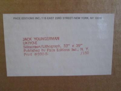 Jack Youngerman Jack Youngerman Ukiyo E Lithograph Pencil Signed