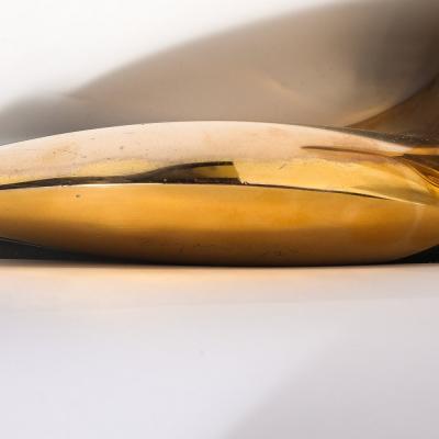 Jack Zajac Mid Century Bronze Sculpture on Black Vitrolite signed Jack Zajac Edition 15 25