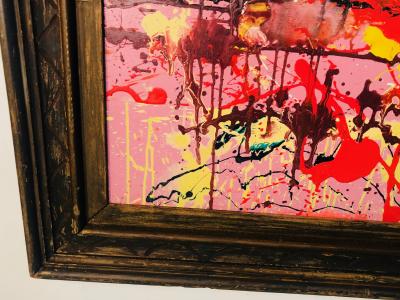 Jackson Pollock Great Ink Spot Painting in the Manner of Jackson Pollock