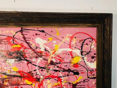 Jackson Pollock Great Ink Spot Painting in the Manner of Jackson Pollock