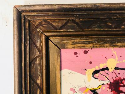 Jackson Pollock Great Ink Spot Painting in the Manner of Jackson Pollock