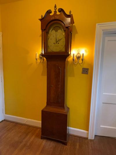 Jacob Gorgas INCREDIBLE PRE REVOLUTIONARY WAR GRANDFATHER CLOCK BY JACOB GORGAS