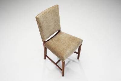 Jacob Kj r Jacob Kjaer Set of Six Exotic Wood Dining Chairs by Jacob Kj r attr Denmark 1940s