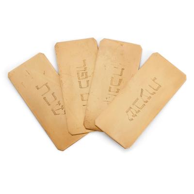 Jacob Langleben Silver gilt Judaica Torah breast plate by Jacob Langleben 1896