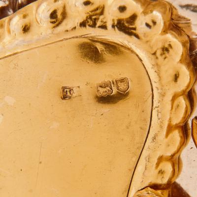 Jacob Langleben Silver gilt Judaica Torah breast plate by Jacob Langleben 1896