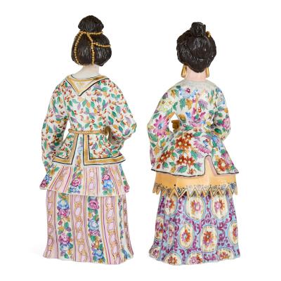 Jacob Petit Pair of Jacob Petit Orientalist porcelain bottles