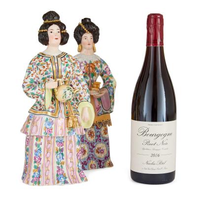 Jacob Petit Pair of Jacob Petit Orientalist porcelain bottles