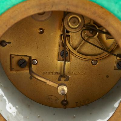 Jacob Petit Porcelain clock in the Louis XV style by Jacob Petit