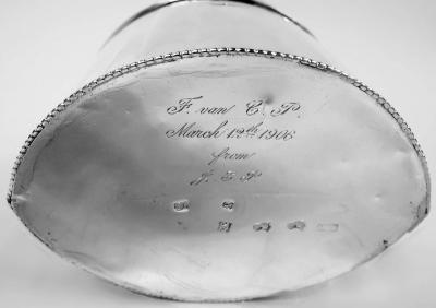 Jacob van Nieuwcasteel Antique Dutch Neoclassical Silver Tea Caddy 1805