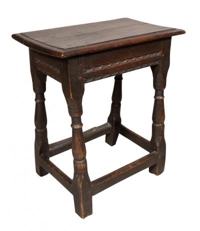Jacobean Oak Joint Stool