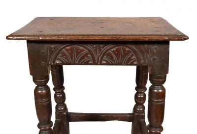 Jacobean Oak Joint Stool