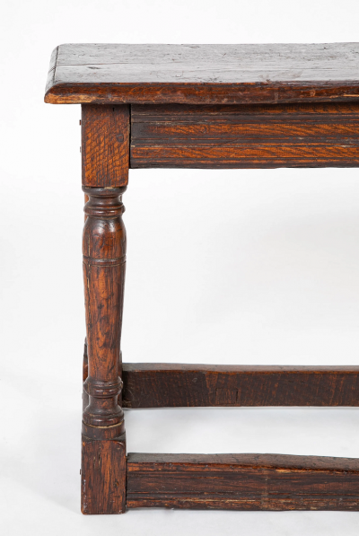 Jacobean Oak Joint Stool Bench with Pegged Construction