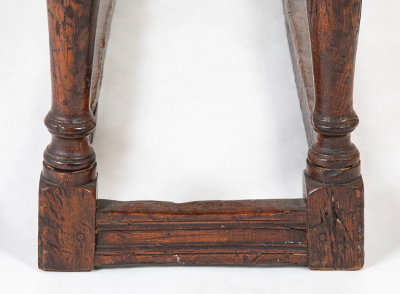 Jacobean Oak Joint Stool Bench with Pegged Construction