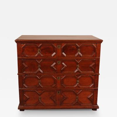 Jacobean Period Chest Of Drawers In Oak From The 17th Century