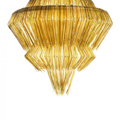 Jacopo Foggini Gold Resin Chandelier Mod Brilli A by Jacopo Foggini