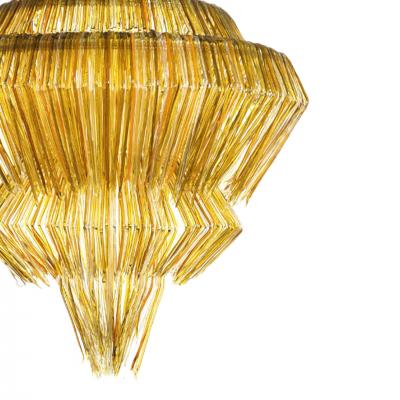 Jacopo Foggini Gold Resin Chandelier Mod Brilli A by Jacopo Foggini