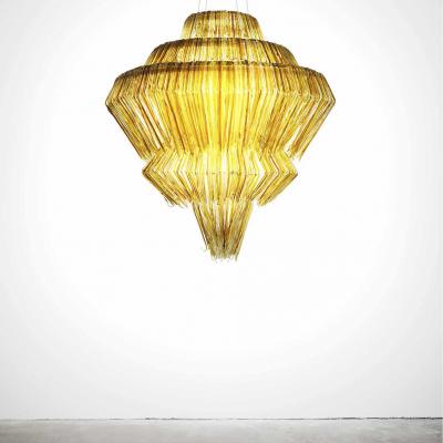 Jacopo Foggini Gold Resin Chandelier Mod Brilli A by Jacopo Foggini