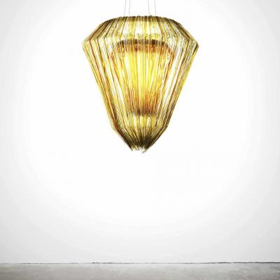 Jacopo Foggini Gold Resin Chandelier Mod Brilli E by Jacopo Foggini