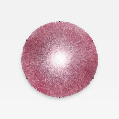 Jacopo Foggini Jacopo Foggini Contemporary Modern Circular Pink Polycarbonate Italian Wall Lamp