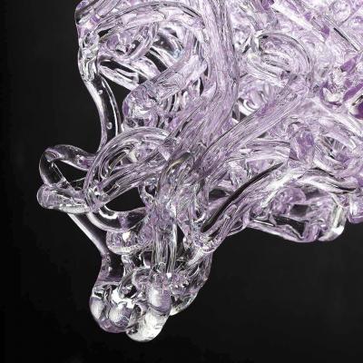 Jacopo Foggini Pink Resin Chandelier Mod Supernova by Jacopo Foggini