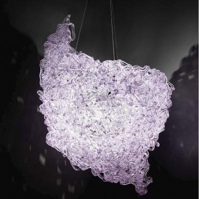 Jacopo Foggini Pink Resin Chandelier Mod Supernova by Jacopo Foggini