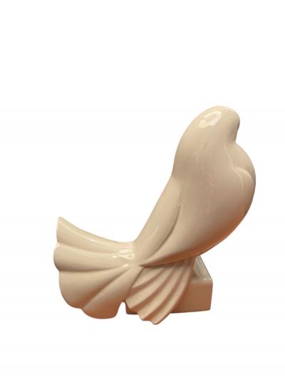 Jacques Adnet 1930s Ceramic Dove by Jacques Adnet