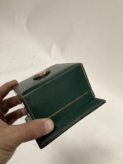 Jacques Adnet 1950s Stitched Leather Box By Jacques Adnet