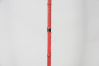 Jacques Adnet 1950s Stitched Leather Floor lamp By Jacques Adnet