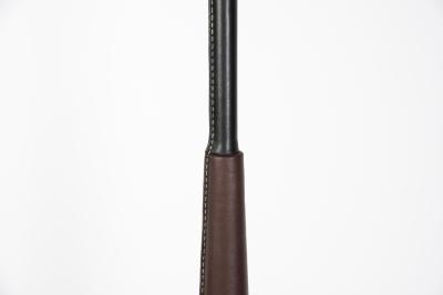 Jacques Adnet 1950s Stitched Leather Floor lamp By Jacques Adnet