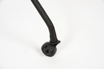 Jacques Adnet 1950s Stitched Leather side table by Jacques Adnet