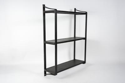 Jacques Adnet 1950s Stitched Leather wall shelves by Jacques Adnet