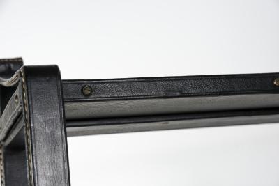 Jacques Adnet 1950s Stitched Leather wall shelves by Jacques Adnet