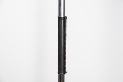 Jacques Adnet 1950s Stitched leather Coat stand by Jacques Adnet