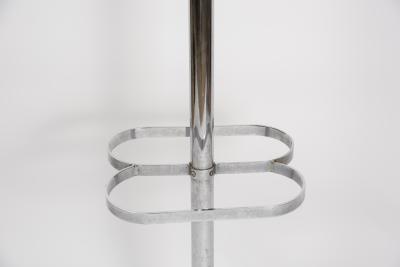 Jacques Adnet 1950s Stitched leather Coat stand by Jacques Adnet