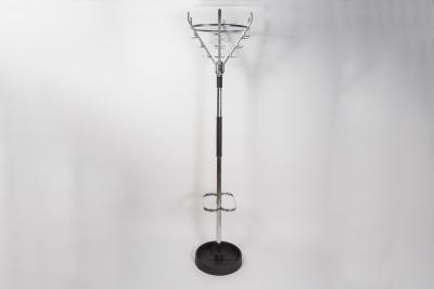 Jacques Adnet 1950s Stitched leather Coat stand by Jacques Adnet