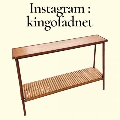 Jacques Adnet 1950s Stitched leather Shelve by Jacques Adnet