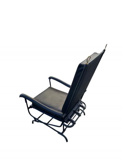 Jacques Adnet 1950s Stitched leather armchair by Jacques Adnet