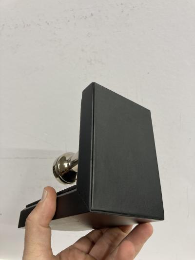 Jacques Adnet 1950s Stitched leather bookends by Jacques Adnet