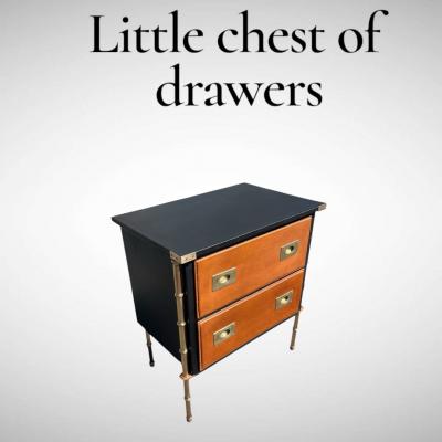 Jacques Adnet 1950s Stitched leather chest of drawers by Jacques Adnet