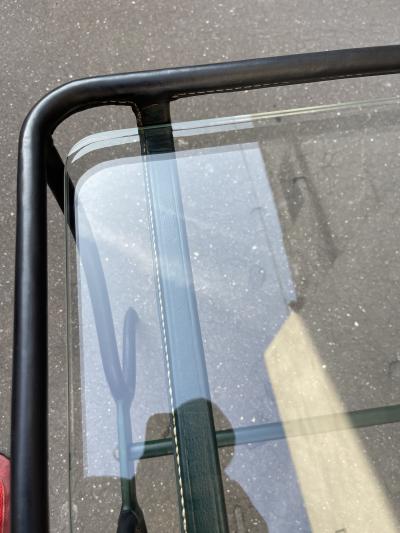 Jacques Adnet 1950s Stitched leather coffee table by Jacques Adnet