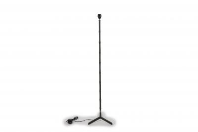 Jacques Adnet 1950s Stitched leather floor lamp By Jacques Adnet