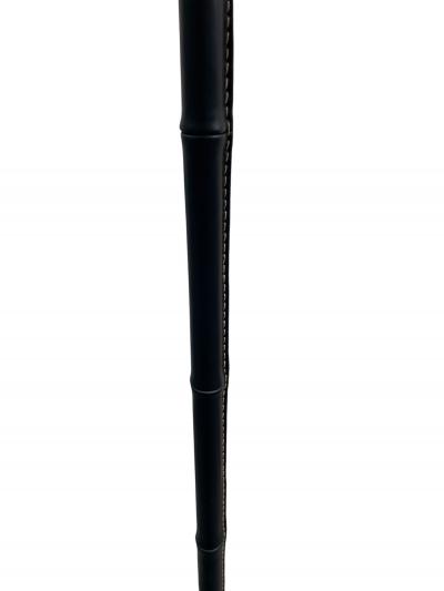 Jacques Adnet 1950s Stitched leather floor lamp by Jacques ADNET