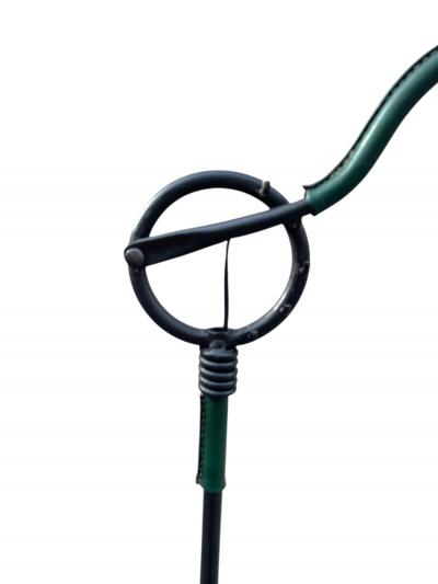 Jacques Adnet 1950s Stitched leather floor lamp by Jacques Adnet