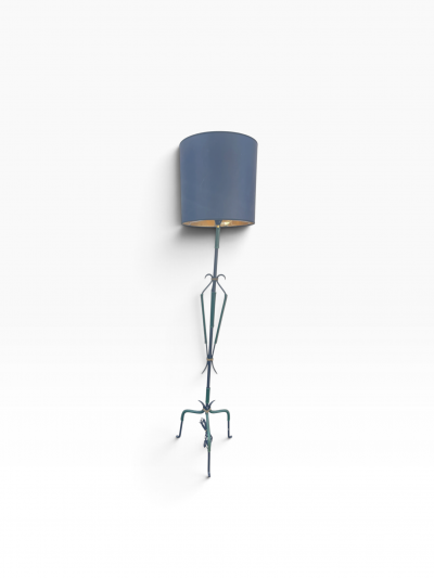 Jacques Adnet 1950s Stitched leather floor lamp by Jacques Adnet