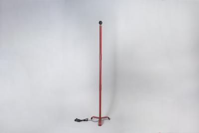 Jacques Adnet 1950s Stitched leather floor lamp designed By Jacques Adnet