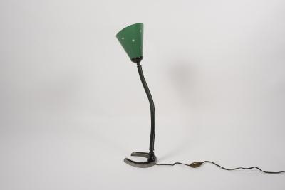 Jacques Adnet 1950s Stitched leather lamp by Jacques Adnet