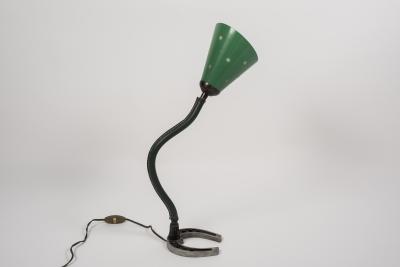 Jacques Adnet 1950s Stitched leather lamp by Jacques Adnet