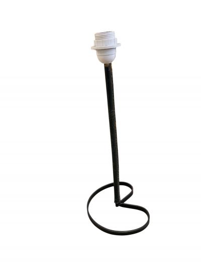 Jacques Adnet 1950s Stitched leather lamp by Jacques Adnet