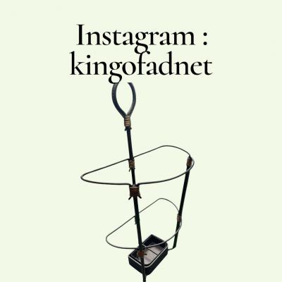 Jacques Adnet 1950s Stitched leather umbrella stand by Jacques Adnet
